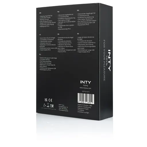 Набір вагінальних кульок INTY Toys Blaze 3 шт (чорний) - фото 7