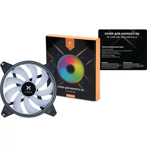 Вентилятор Vinga RGB fan-11 (RGB fan-11) - фото 5