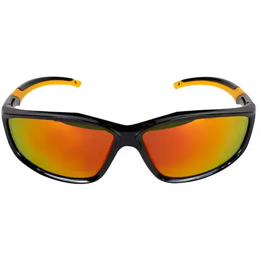 Очки DeWalt Router цветные зеркальные поликарбонатные с двойными скобками и мягкими резиновыми носодержателями (DPG96-FD)