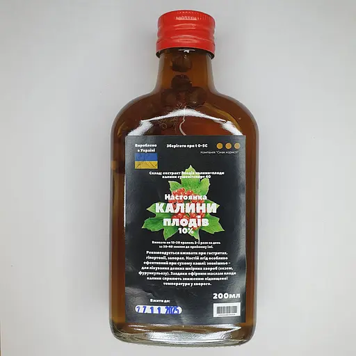 Настоянка на плодах калини 200 мл - фото 1
