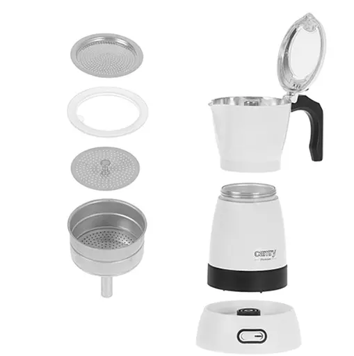 Електрична кавоварка гейзерна Camry CR 4415W Moka - фото 6