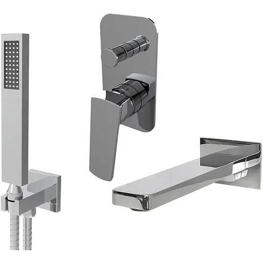 Душова система прихованого монтажу Topaz Lexi TLG 21202-H21, Хром - фото 1