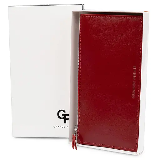 Женское кожаное портмоне Grande Pelle 19.5х10.5х1 см acs0018772 - фото 5