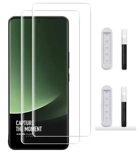 Захисне скло DK для Xiaomi Redmi Note 14 Pro+ UV Curved 017496 clear 2 шт. - фото 3
