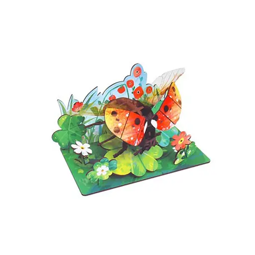 Деревянный пазл 3D "Ladybug" 68036W 49 деталей