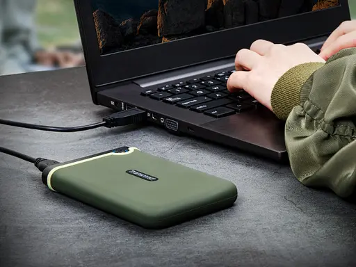 Внешний жесткий диск Transcend StoreJet 25M3 Slim 1 TB 2.5" USB 3.0 military green (TS1TSJ25M3G) - фото 6