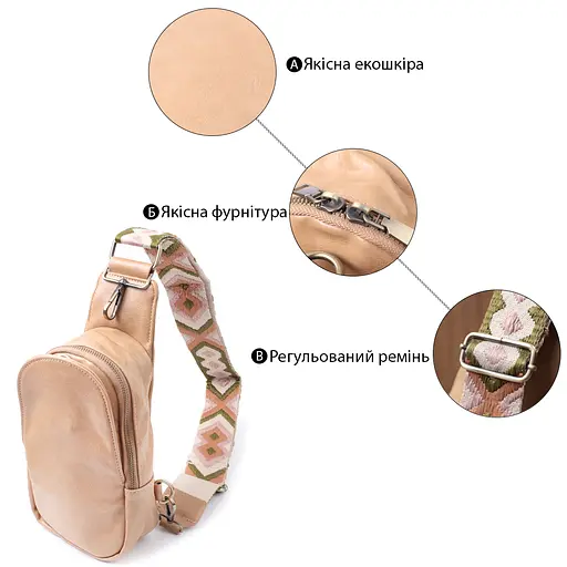 Сумка Vintage через плечо для женщин из экокожи 13х23х7 см sum0026981 - фото 4