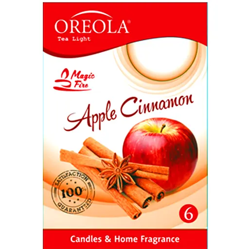 Свічка запахова Oreola Яблуко і кориця 6 шт.