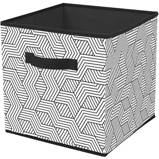 Кошик Idea Home Waves тканинний 30x30x30 см (NP-104L квад. ткан. Waves)