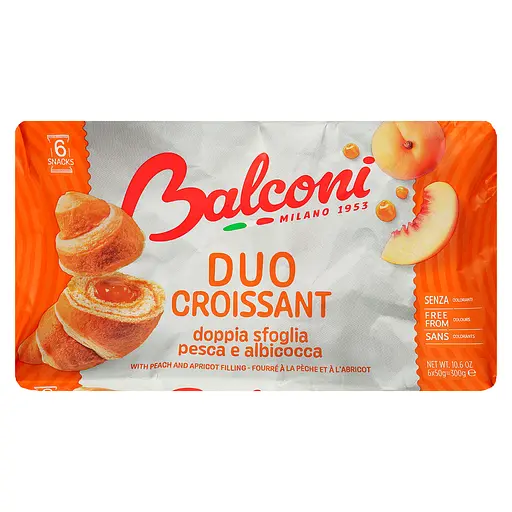 Круасан з абрикосом та персиком Balconi 300 г