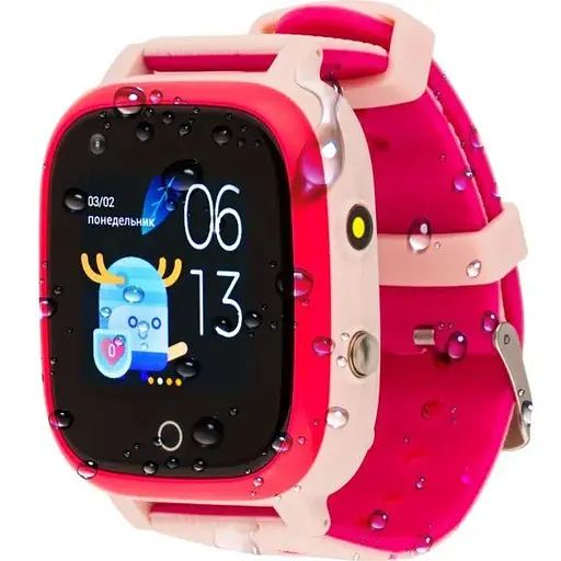 Smart Watch AmiGo GO005 4G WIFI Thermometer Pink UA UCRF - фото 1