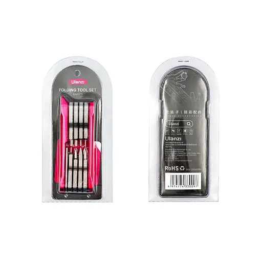 Мультитул Ulanzi Vijim Folding Tool Set With Screwdrivers And Wrenches (C035GBB1 CM029) - фото 2