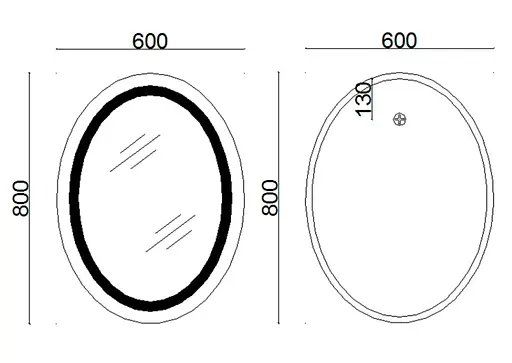 Зеркало Lidz Vida с LED-подсветкой Touch LD78LF6080 - фото 9