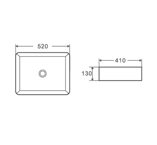 Раковина накладная Mixxus Premium Quadro-0102 (MP6488) - фото 2