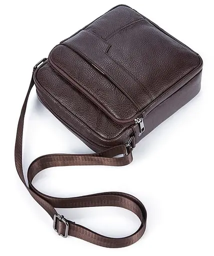 Чоловіча шкіряна сумка Vintage 20х22х6,5 см sum0012378 - фото 6