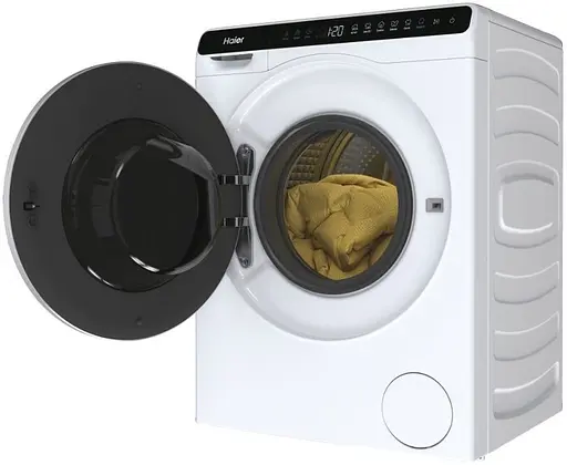 Стиральная машина Haier фронтальная 5 кг 1000 A+++ 44 см дисплей инвертор черный люк высота 70см белый - фото 9