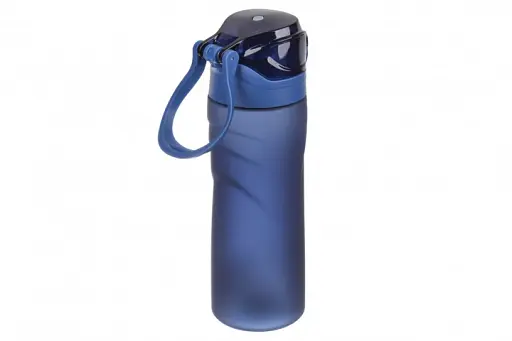 Пляшка для води спорт пластик 600 мл Laprida синя 23 см х 6 см (67-2823) - фото 2