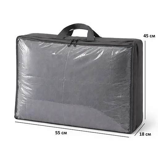 Набір сумок-органайзерів для речей ORGANIZE S 3 шт (сірий) - фото 4