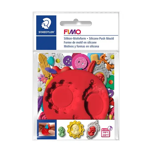 Силіконова прес-форма "Дзеркальце". д:7. Fimo - фото 1