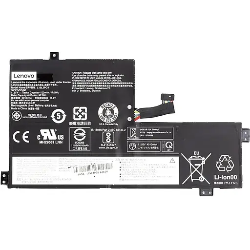 Акумулятор для ноутбуків LENOVO 100e Chromebook 2nd (L19C3PG1) 11.55V 4123mAh (original)