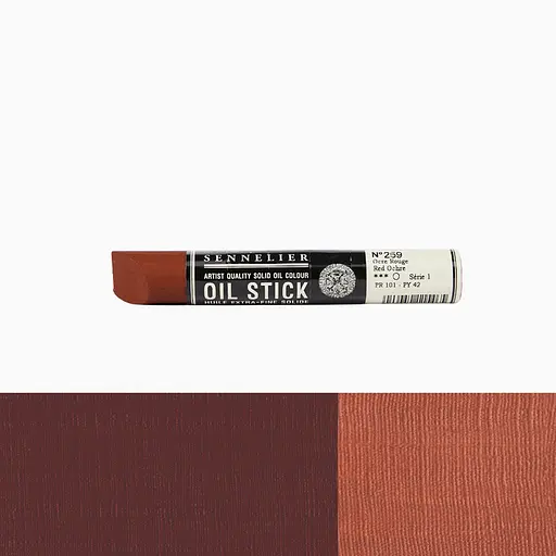 Краска масляная в форме пастели Sennelier Oil Stick, 38 мл, S1, Красная охра (Red ochre) - фото 2