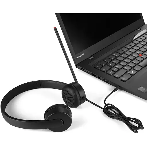 Гарнітура Lenovo Stereo Analog Headset чорна - фото 2