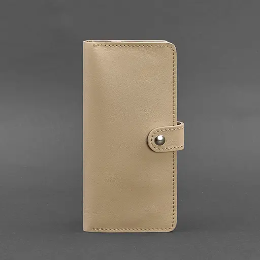 Шкіряне жіноче портмоне 7.0 Світло-бежевий - фото 6