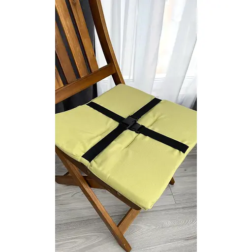Водоотталкивающая подушка на стул Оливковый однотон (2 шт.) - фото 7