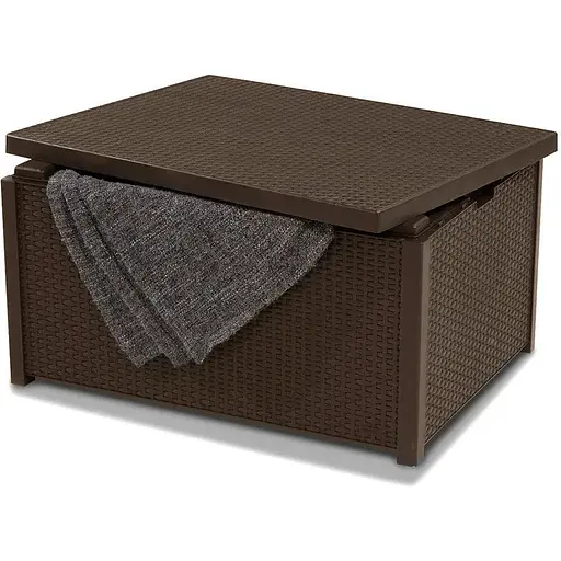 Стіл-скриня для саду пластиковий Keter Arica коричневий - фото 3