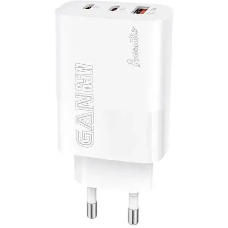 Зарядний пристрій Avantis A890 65W (A+C+C) White