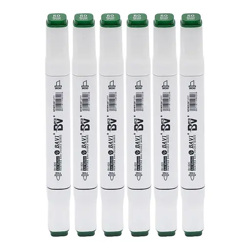 Скетч-маркер двусторонний Bavi №50, на спиртовой основе, 10 шт.