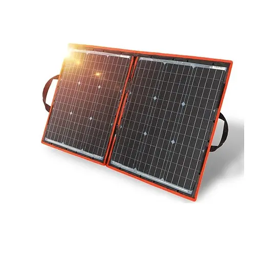Солнечное зарядное устройство Solar panel 80W (2xUSB + Type-C) 20В-выход + зарядка автомобильного АКБ - фото 2