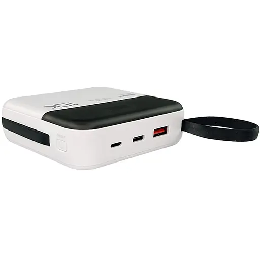 Павербанк Remax RPP-602 / 10000 мАч / до 22.5 Вт / USB-A, USB-C, Lightning / PD+QC / С кабелем / Білий - фото 4