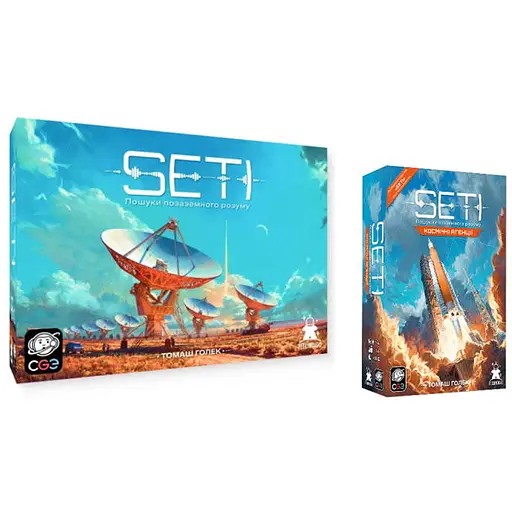 Настольная игра Feelindigo SETI: Поиски внеземного разума + Космические агентства (укр.) (FI25064+1) - фото 1