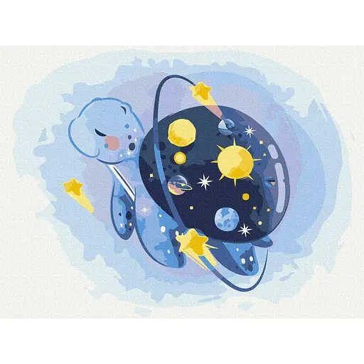 Картина по номерам Космическая ракушка Brushme 30х40 см разноцветная 000277899