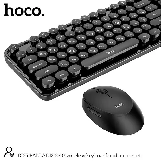 Набор Мышь и клавиатура HOCO DI25 PALLADIS 2.4G wireless keyboard and mouse set (Ukr/Ru/En) - фото 6