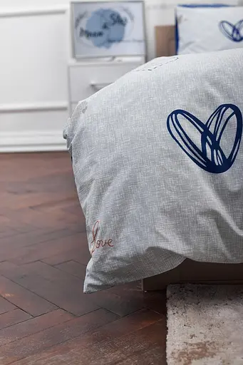 Комплект постільної білизни Moon&Star King Size 220x240 наволочки 2х40х60 Bessi Love Бязь Gold Люкс - фото 6