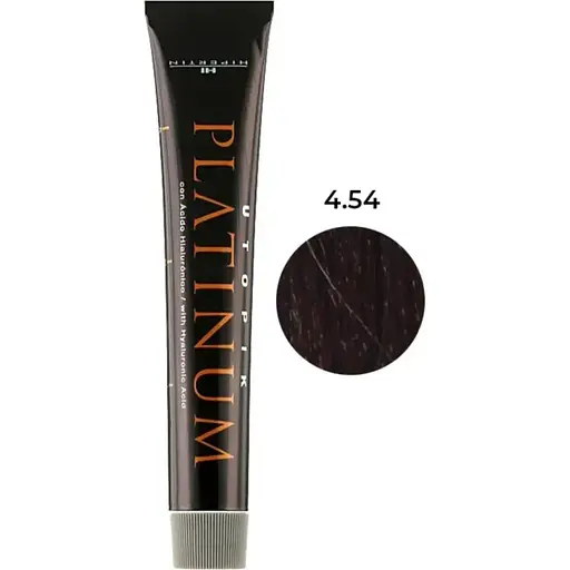 Крем-фарба для волосся Hipertin Utopik Platinum 4.54 Шатен червоно-мідний 60 мл