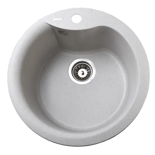 Гранитная мойка Globus Lux Orta жемчужный 485мм 000008748, Серый - фото 1