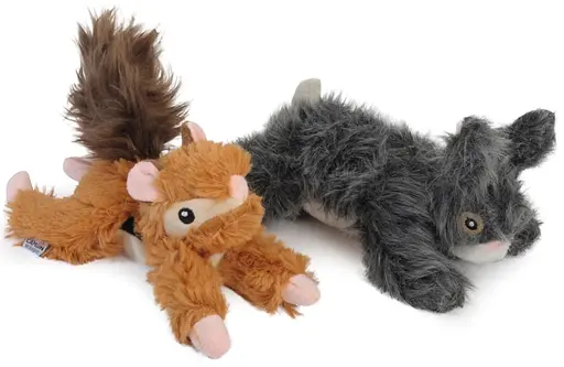 Іграшка для собак Camon білка плюшева з пищалкою та шарудінням 20 см в асортименті (AH038) - фото 3