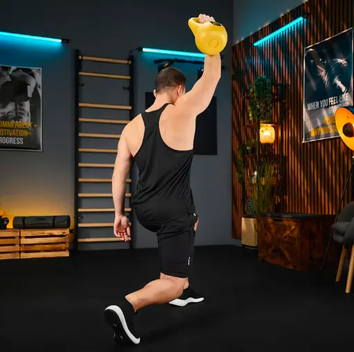 Гиря виниловая Trex Sport 8кг TX-008CKB желтая - фото 5