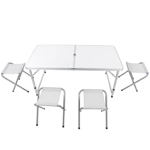 Раскладной стол Market Union и 4 стулья 120 x 60 x 70 см - фото 1