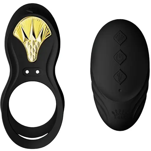 Виброкольцо Zalo Bayek 8.5 см черный