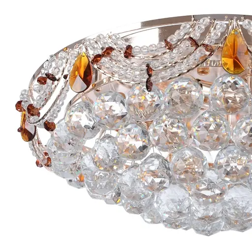 Люстра стельова Brille кришталева з підсвічуванням LED E14 60W G (BCL-348S/3) - фото 7