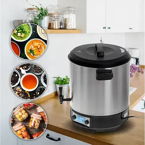 Електрична каструля 28 л для пастеризації з підігрівом Adler AD 4496 - фото 9