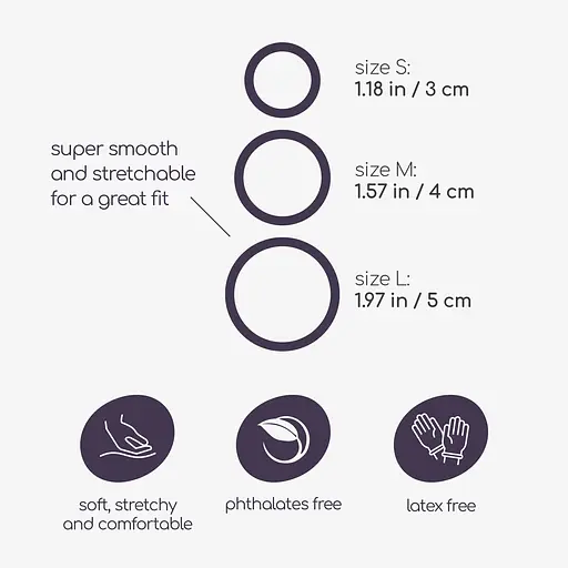 Набір ерекційних кілець Crushious Bandoleros 3 шт (чорний) - фото 2