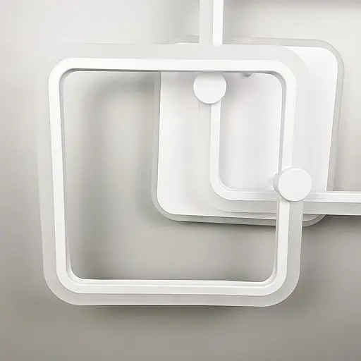 Стельова мінімалістична LED люстра в білому корпусі Line.F RGB підсвітка є - фото 3