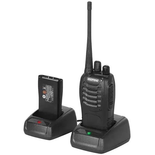Комплект двох портативних тактичних рацій Baofeng BF-888S 2W з гарнітурою  на 16 каналів UHF400-470 МГц (18837) - фото 3