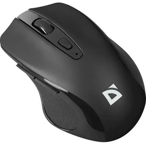 Мышь беспроводная Defender Prime MB-053 черный USB оптическая сенсор PixArt 3065 800-1600 dpi 5 кнопок 1xAA (52053) - фото 1