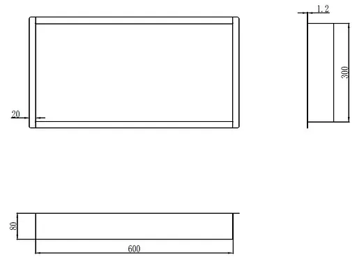 Полка в ванную Mixxus Premium Niche-0102 MI6679, Нержавеющая сталь - фото 2